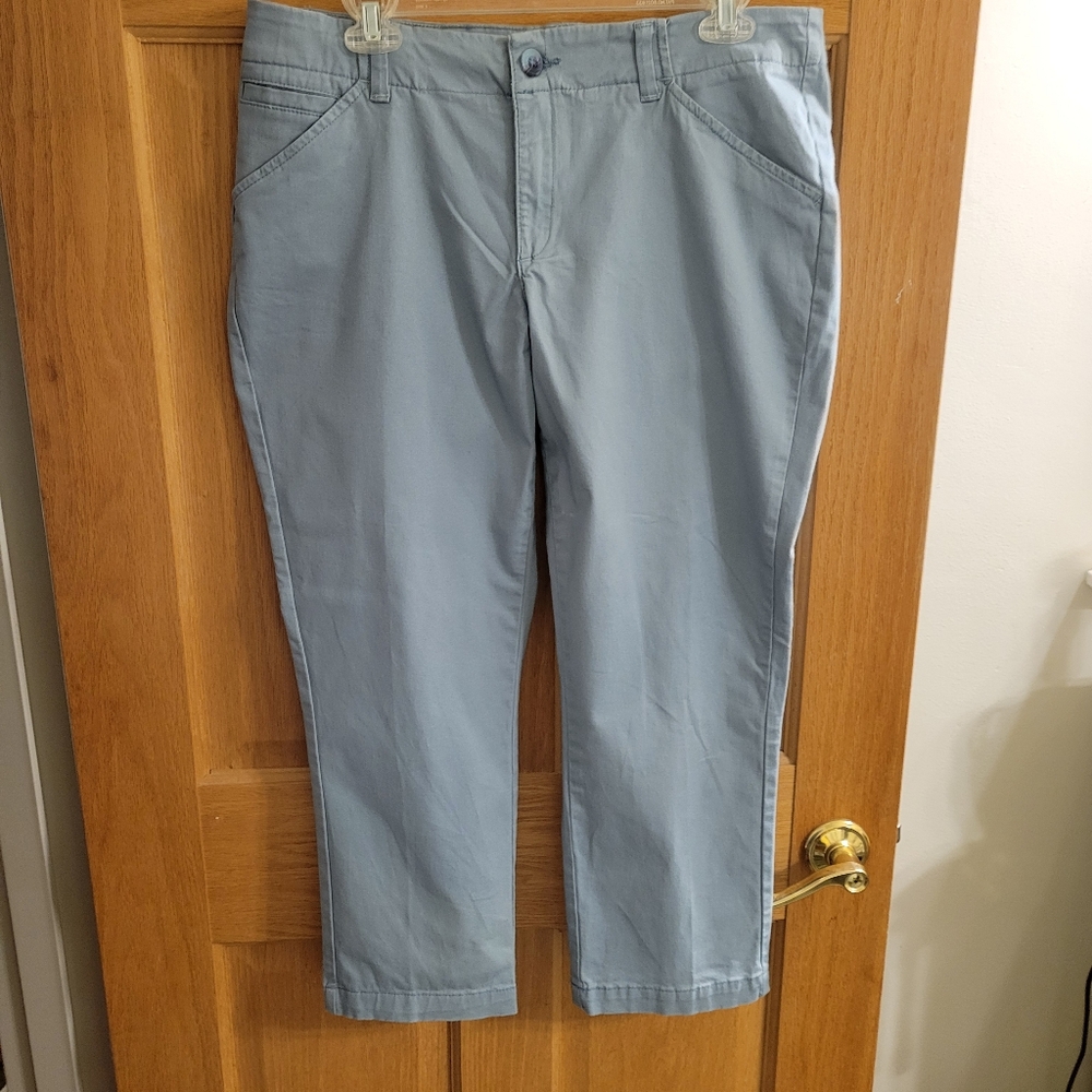 Dusty Blue Cropped Pants